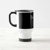 Black and White Cool Best Ever Brother Definition Travel Mug (Left)
