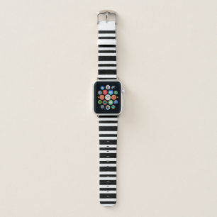 Black and White, cool inked lines Apple Watch Band