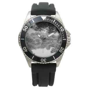 Black and white, cool, unique nature and lake watch