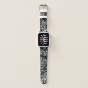 Black and White Coral I Abstract Nature Photo Apple Watch Band