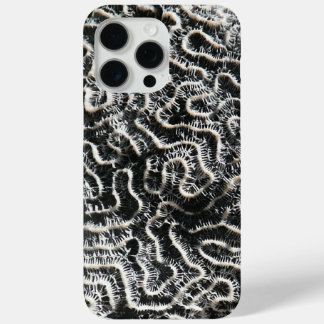 Black and White Coral I Abstract Nature Photo iPhone 15 Pro Max Case