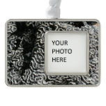 Black and White Coral I Abstract Nature Photo Christmas Ornament