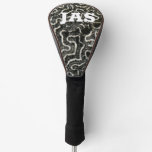 Black and White Coral I Abstract Nature Photo Golf Head Cover