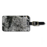 Black and White Coral I Abstract Nature Photo Luggage Tag