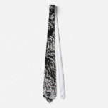 Black and White Coral I Abstract Nature Photo Neck Tie