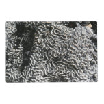 Black and White Coral I Abstract Nature Photo Placemat