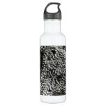 Black and White Coral I Abstract Nature Photo Stainless Steel Water Bottle