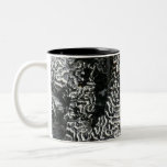 Black and White Coral I Abstract Nature Photo Two-Tone Coffee Mug