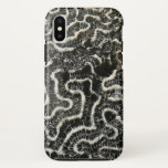 Black and White Coral II Abstract Nature Photo iPhone X Case