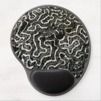 Black and White Coral II Abstract Nature Photo Gel Mouse Pad
