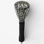 Black and White Coral II Abstract Nature Photo Golf Head Cover