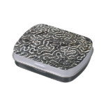 Black and White Coral II Abstract Nature Photo Jelly Belly Tin