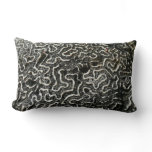 Black and White Coral II Abstract Nature Photo Lumbar Pillow
