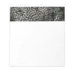 Black and White Coral II Abstract Nature Photo Notepad