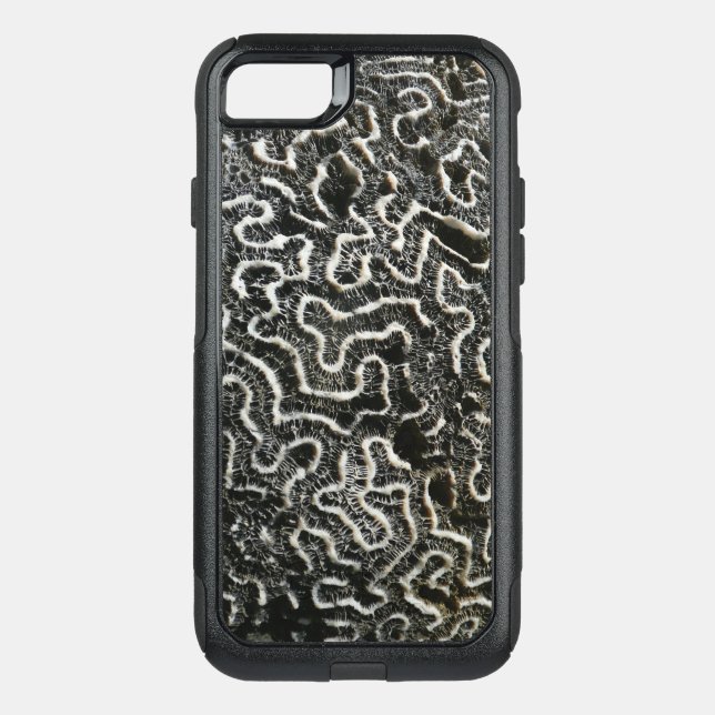 Black and White Coral II Abstract Nature Photo Otterbox iPhone Case (Back)