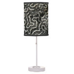Black and White Coral II Abstract Nature Photo Table Lamp