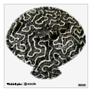Black and White Coral II Abstract Nature Photo Wall Sticker