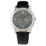 Black and White Coral II Abstract Nature Photo Watch