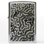 Black and White Coral II Abstract Nature Photo Zippo Lighter