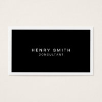 Black and White Corporate Modern Professional Business Card