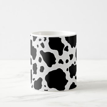 Black And White Cow Animal Pattern Print Coffee Mug by ArtisticallyHome at Zazzle