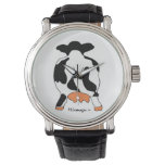 Black And White Cow Behind Watch at Zazzle