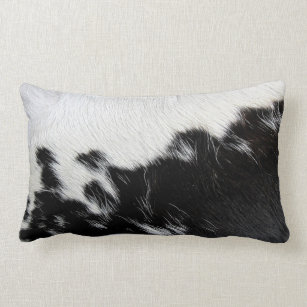 cow hide lumbar pillow