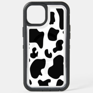 Black and White Cow iPhone 15 Plus Case