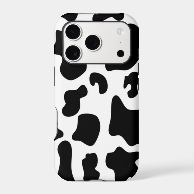 Black and White Cow iPhone Case (Back)