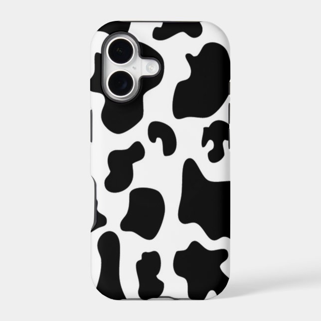 Black and White Cow iPhone Case (Back)