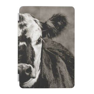 Black and White Cow on a Farm iPad Mini Cover