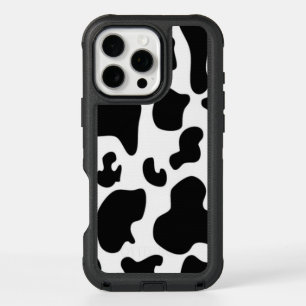 Black and White Cow iPhone 16 Pro Max Case