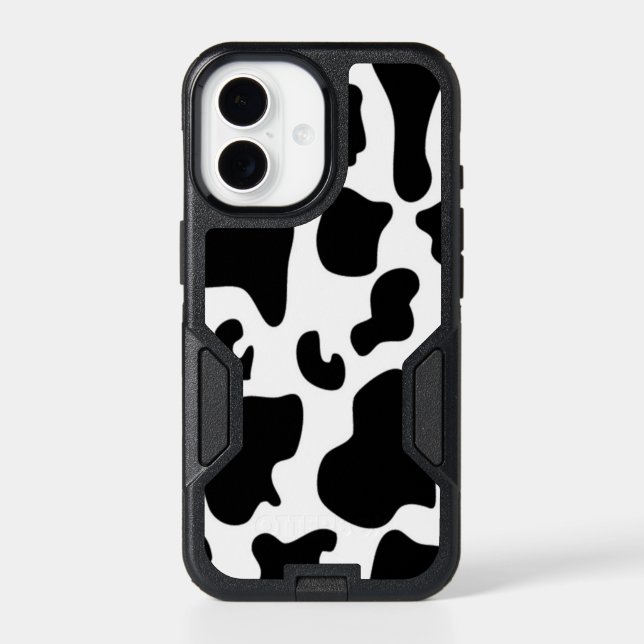 Black and White Cow Otterbox iPhone Case (Back)
