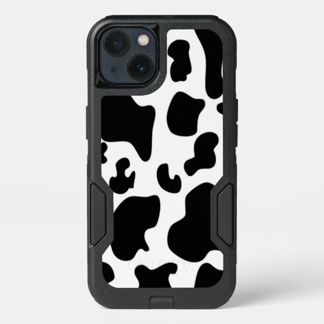 Black and White Cow Otterbox iPhone Case (Back)