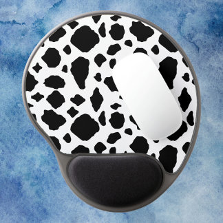 Black and White Cow Pattern Gel Mouse Pad