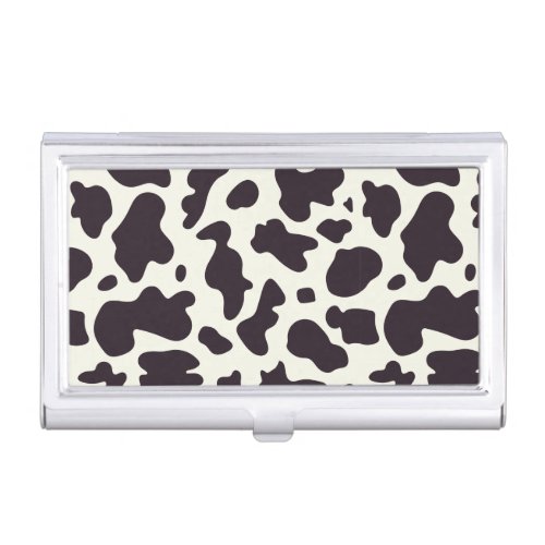 Black and White Cow Pattern Print  Business Card Case