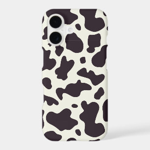 Black and White Cow Pattern Print iPhone 17 Case
