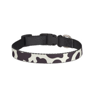 Black and White Cow Pattern Print Pet Collar
