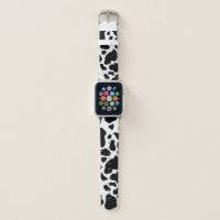 Black and White Cow Print Apple Watch Band