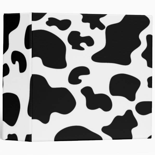 Black and White Cow print Binder (Front/Spine)
