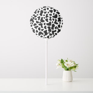 Black and White Cow Print Birthday Balloon