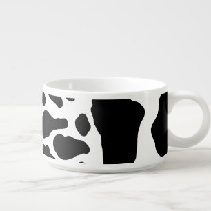 Black and White Cow Print Bowl