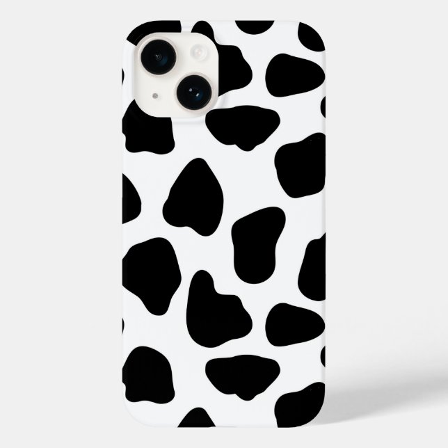 Black And White Cow Print Case-Mate iPhone Case (Back)