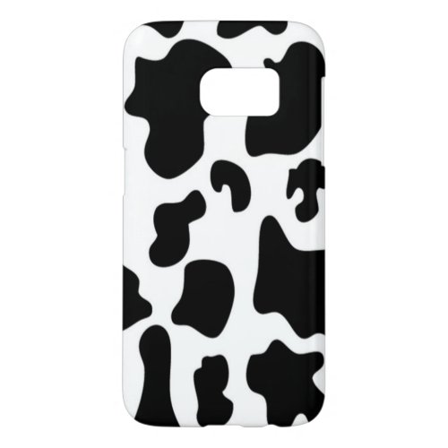 Black and White Cow print Samsung Galaxy S7 Case