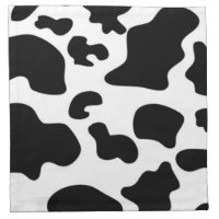 Black and White Cow print