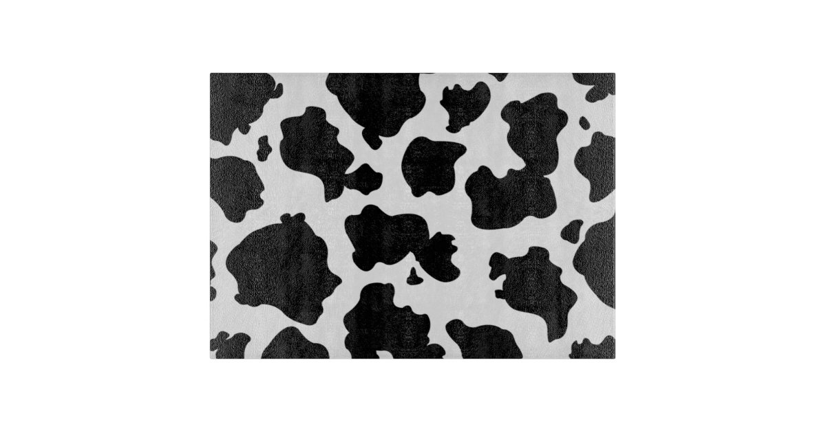 Black and white cow print cutting board | Zazzle.com