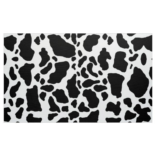 Black and White Cow Print Fabric (Yard)