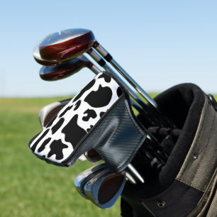 Black and White Cow print Golf Head Cover
