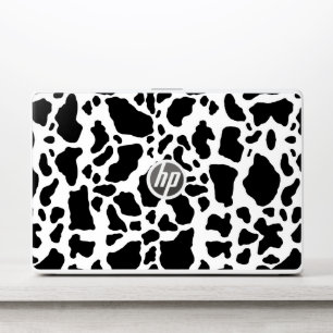 Black and White Cow Print HP Laptop Skin