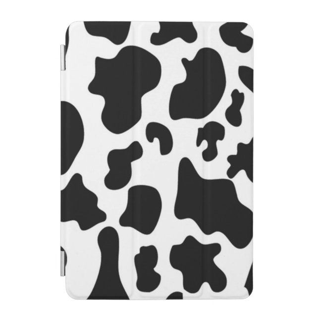 Black and White Cow print iPad Mini Cover (Front)